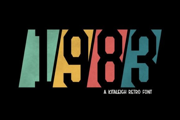 1983: A Tilted Boxed Display Font for Retro Editorial Design