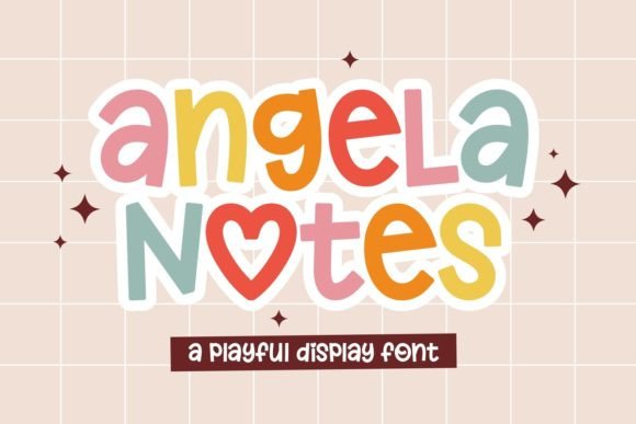 Angela Notes: A Display Font for Playful Editorial Design