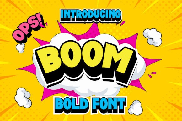 Boom Pow Font: A Bold Display Typeface for Handmade Products