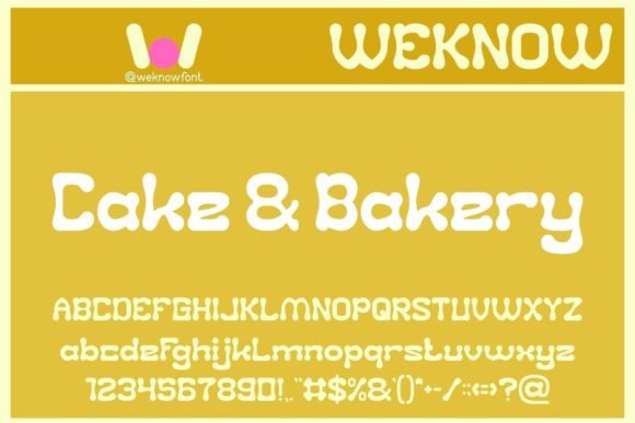 Cake and Bakery: A Sweet Display Font for Handmade Creations