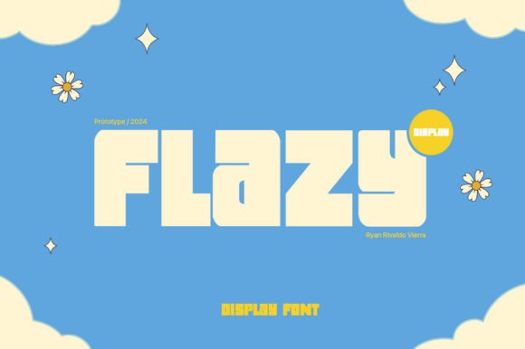 Flazy Display Font: A Playful Typeface for Digital Storytelling