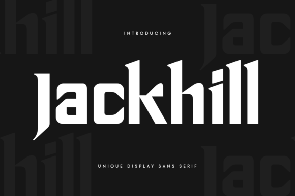 Jackhill: A Display Font with Genuine Character for Branding Work