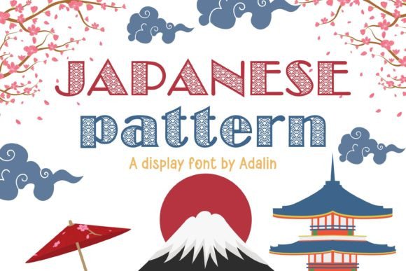 Japanese Pattern: A Playful Display Font for Editorial Design