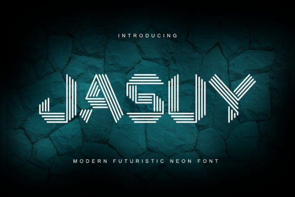 Jasuy Font: A Futuristic Display Typeface for Digital Designers