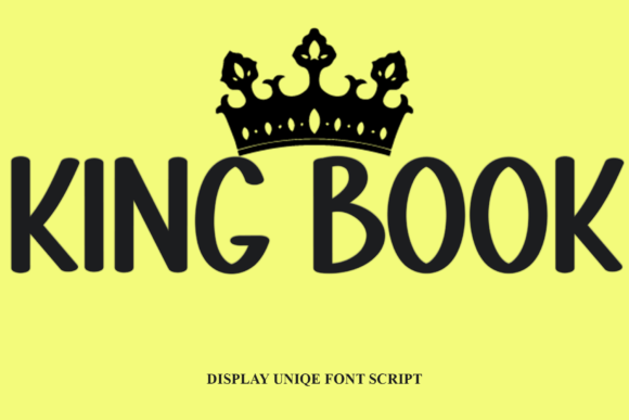 King Book: A Display Font for Handmade Products