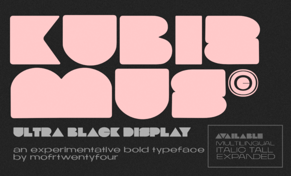 Kubizmus: A Bold Display Typeface for Digital Designers Who Want to Stand Out