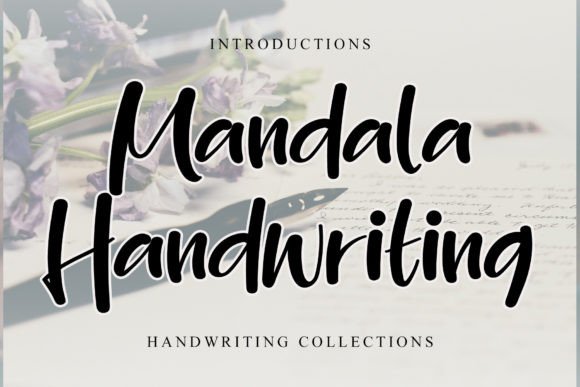 Mandala Handwriting: A Playful Display Font for Handmade Products
