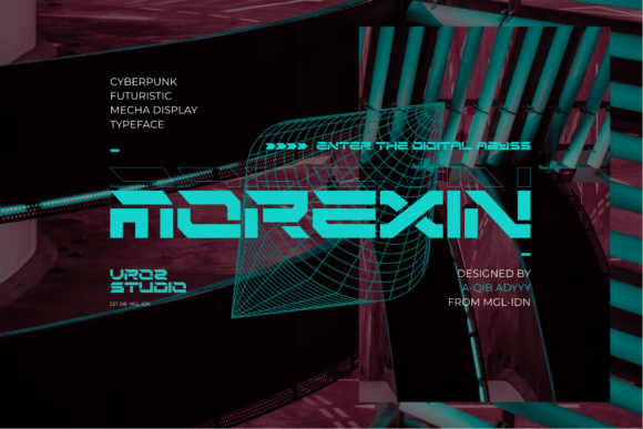 Morexin: A Futuristic Display Font for Editorial Design