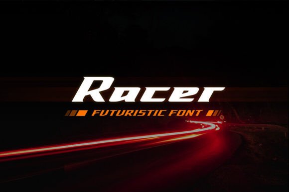 Racer Font: A Bold Display Typeface for Your Craft Projects