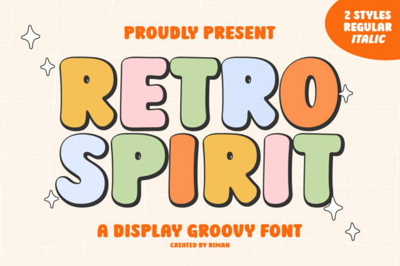 Retro Spirit: A Display Font for Handmade Product Labels and Branding