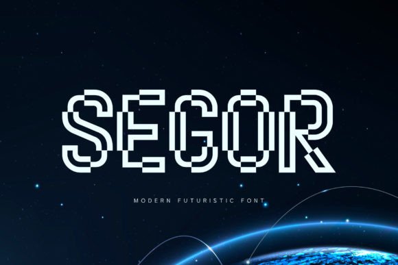 Segor: A Futuristic Display Font for Modern Branding