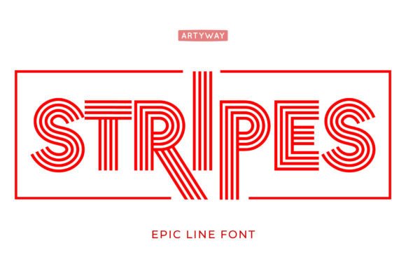 Stripes: A Display Font That Demands Attention