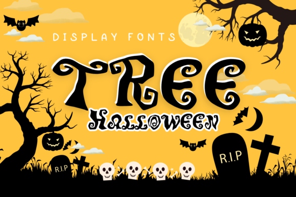 Tree Halloween: A Handwritten Display Font for Editorial Design