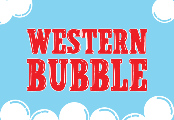 Western Bubble Font: A Handmade Seller's Dream Display Typeface